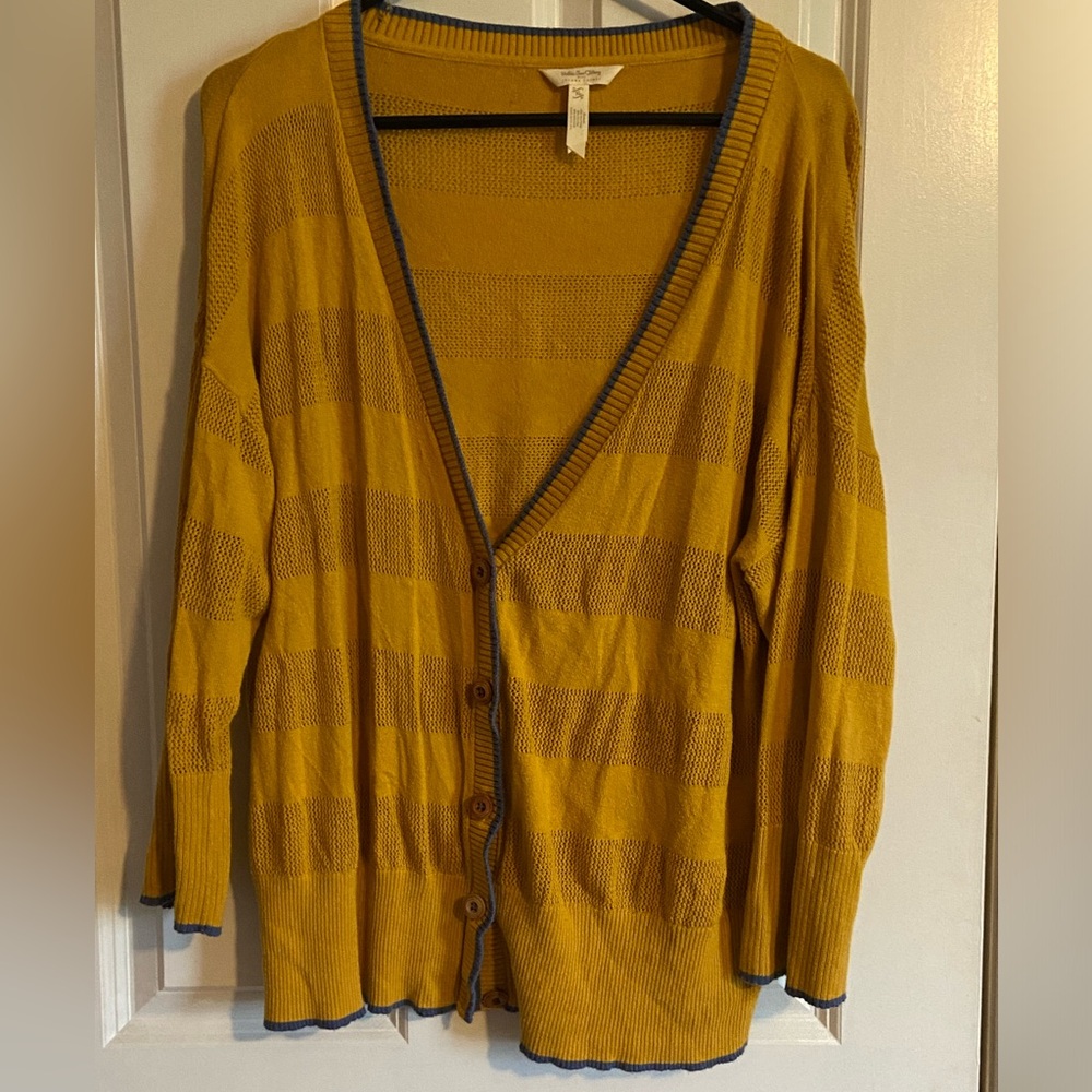 Matilda Jane + Joanna Gaines yellow cardigan